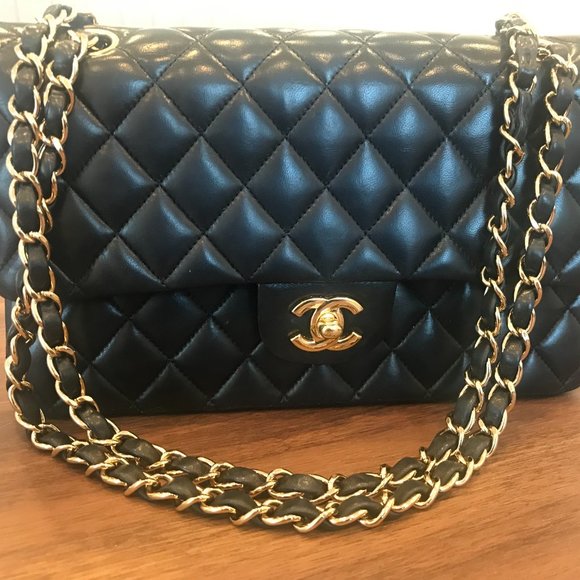 Chanel 2.55 Classic Flap Black Lambskin - Picture 9 of 9